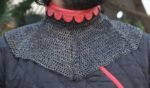Chainmail Bishop Mantle - 6mm 18 Gauge Flat Ring Riveted with Solid Rings