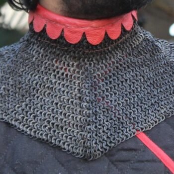 Chainmail Bishop Mantle - 6mm 18 Gauge Flat Ring Riveted with Solid Rings