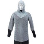 6mm Butted Aluminum Chainmail Shirt with coif, Easter