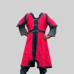 Medieval Gambeson Red with Black