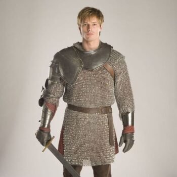 Chainmail Shirt - 9 MM Flat Riveted With Solid Rings Side Slit Cut