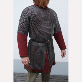 Chainmail Shirt - 9 MM Flat Dome Riveted With Solid Rings