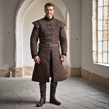 Medieval Gambeson Full Sleeve - Brown