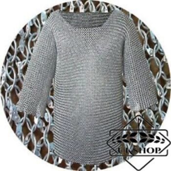 Chainmail shirt -10MM Every Ring Round Riveted Full Sleeves