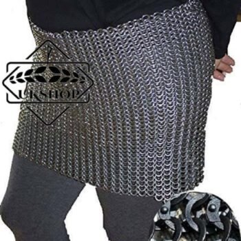 Chainmail Skirt 9mm Flat Riveted With Washer mild steel