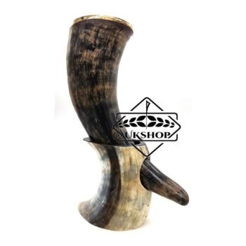 Viking Drinking Horn - 12", Natural Authentic horn