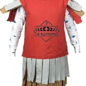 Roman Subarmalis Red with White Cotton Fabric