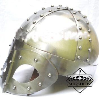 Viking Face Mask Helmet, FREE Liner & Chain For Man-Replica, Thanks giving gift