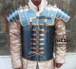 Roman Lorica Segmentata, Blue antic finish with Brass Line, Plate Armor, Roman Armor | Thanks giving gift