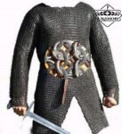 Chainmail shirt, 6mm Round Riveted with Solid rings Full Sleeves
