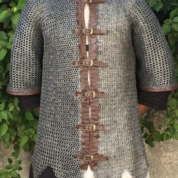 9mm Chainmail shirt, 9MM Flat riveted with Solid rings chainmail Shirt, half sleeve shirt, Easter