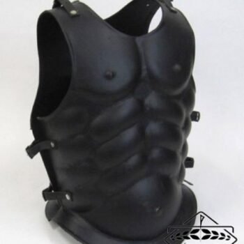 Leather Breast Plate Armor with Black finish