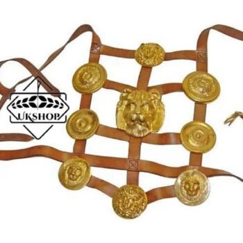 Roman phalerae set of cast Brass reenactors phalerae costume Roman Belt | Roman Armor for SCA Larp | Thanks giving gift