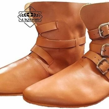 Vintage Leather Shoes, Medieval Boots, Thanks giving gift