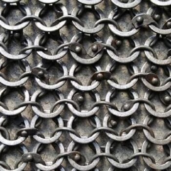 Chainmail Sheet, 9mm Round Ring Alt Solid Ring Riveted sheet, Easter