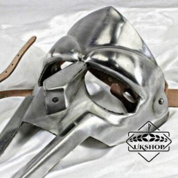 Steel Gladiator Face Mask Hand-Forged sca-larp-helmet for Thanks giving gift