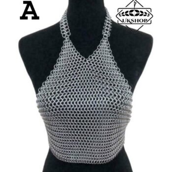 Chainmail Top, Women's Clothing Bra, handmade gift