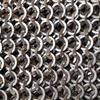 Chainmail Sheet, 9mm Flat Ring Alt Solid Ring Riveted sheet, Thanks giving gift