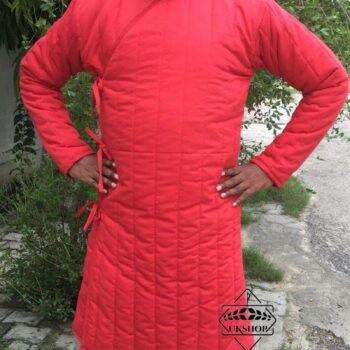 Eastern Red Padded Gambeson Armor, Thanks giving gift