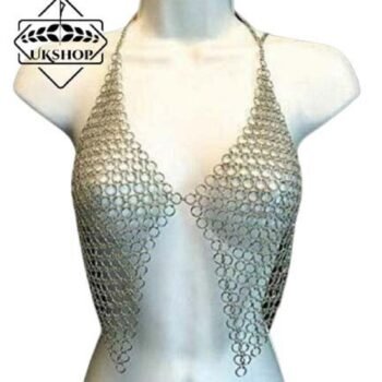 Sexy Chainmail Bra, Handmade Bra Set built by Aluminum rings, mother day gift