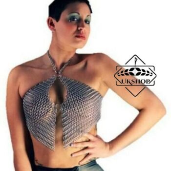 Aluminum butted Chainmail Sexy Top, Sexy Chainmail Bra, Thanks giving gift