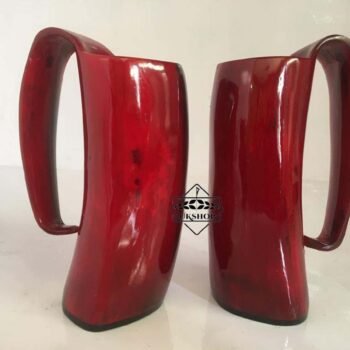 Ox Horn Polished Mug, Viking Drinking Mug, Natural mug, Thanks giving gift