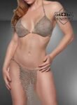 Chainmail Sexy Bra, Chainmail Bikini Top, Handmade gift