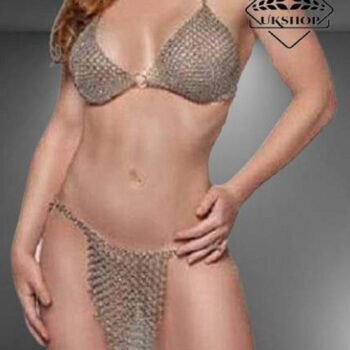 Chainmail Sexy Bra, Chainmail Bikini Top, Handmade gift