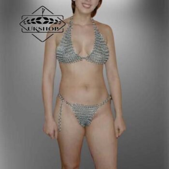 Chainmail Bikini set, Lingerie Set , Aluminium Bra & Pantie Set, Thanks giving gift