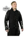 Medieval Black Gambeson For SCA Reenactment Group, Thanks giving gift