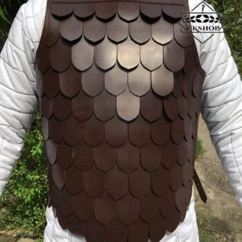 Scale Armor with Leather | Medieval Leather armor | Leather Scale Armor Set for battle, Leather scale armor, Thanks giving gift