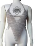 Sexy Chainmail Bra Top, Aluminum Chain mail Halter, Thanks giving gift