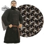 Chainmail Haubergeon Shirt, 10 MM Butted Round Ring Medieval Costume