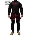 Medieval Black Gambeson For SCA clothing, Thanks giving gift