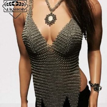 Sexy Chainmail top, Aluminium Butted chainmail bra, Handmade gift