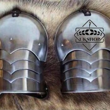 Simple XIV Century Medieval Pauldrons arm| Steel Pauldrons| pauldrons sca armor steel armor medieval SCA Larp, Thanks giving gift