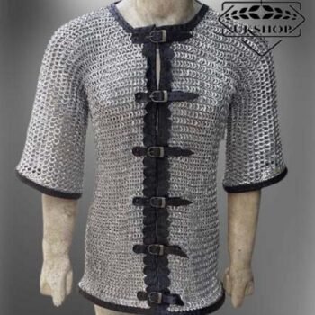 Chainmail Shirt, 10mm Flat riveted with Washer Aluminium Anodized