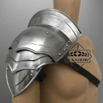 Steel armor pauldron for gladiator metal cosplay shoulder LARP fantasy armor handcrafted | armor custom knight shoulder, Thanks giving gift
