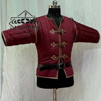 Medieval Gambeson Witcher Larp Cotton Padded Gambeson