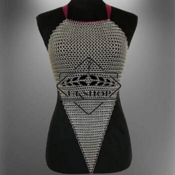 Aluminum Butted Chainmail Halter Top, Chainmail top, Handmade gift
