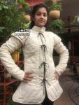 Ladies White Gambeson For Medieval Events, Thanks giving gift