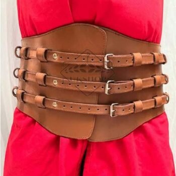 Celtic Corset Belt - Leather Armor for LARP, Thanks giving gift