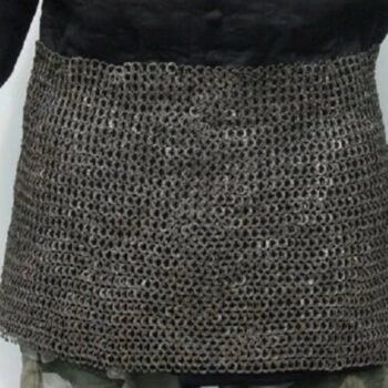 Medieval Chainmail Skirt | 9 mm Flat Riveted With Washer mild steel | chainmail skirt Easter