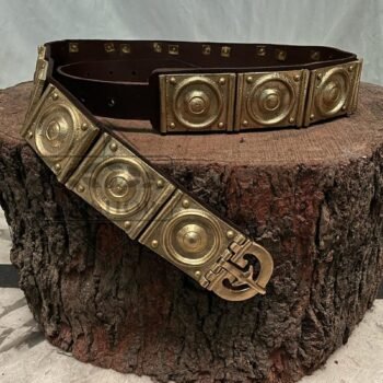 Roman Centurio belt, Soldier Legionary Leather Belt Centurion Genuine Brass Accent |  1st cen Military Soldier Legionary, Thanks giving gift