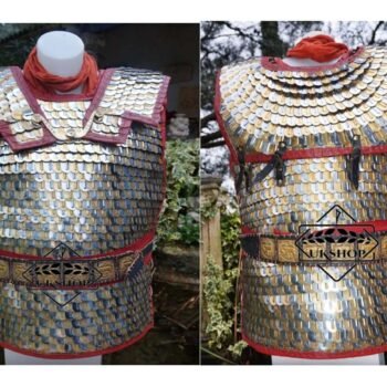 Brass Scale Lorica Squamata, Lorica squamata with large scales (36/26 ) MM alternating brass and steel , Thanks giving gift