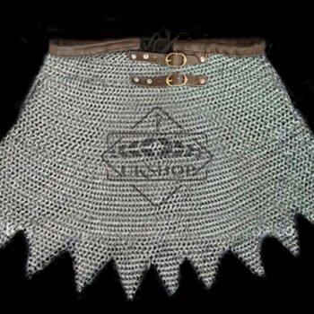 Chainmail Skirt - Aluminium 10MM Flat Riveted With Washer