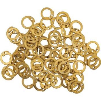 Brass Chainmail Flat Rings with Round Riveted Chainmail Loose Rings made of brass 6mm,8mm or 9mm tools free Thanks giving gift