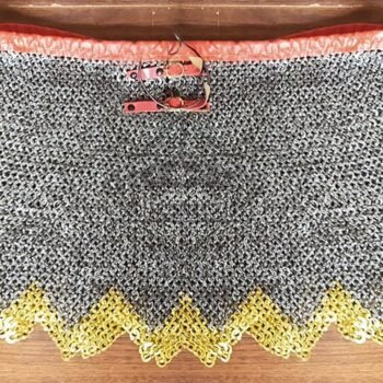 Chainmail Skirt, Medieval Knight Handmade Chain mail Skirt 9mm Flat Riveted Washer Mild Steel Handmade Gifts