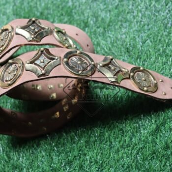 Medieval Belt - IV | Made up of Brass With Natural Leather, Thanks giving gift