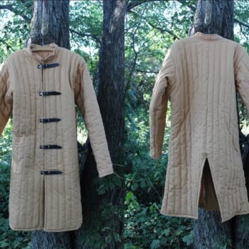 Knight Long Gambeson of the XI-XV centuries, war hammers
